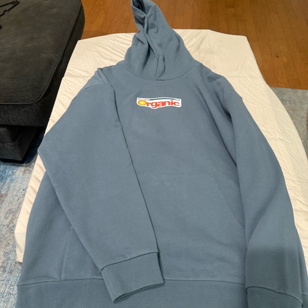 Midnight Organic Logo grey Hoodie